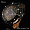 2color из Нержавеющей Мужчин V6 часы Кварцевые часы Блестящие дорогие часы, ПУ пояса стали 2012 Образец заказа chen5203